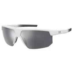 UNDER ARMOUR Silver Rectangular Mirrored Sunglasses for Men image 1