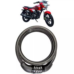 Cartronics 4 Digit Password Bike Number Lock for TVS Phoenix 125-18