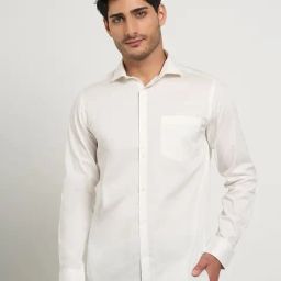 Peregrine By Pantaloons White Slim Fit Shirt-48