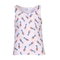 IDK Girls Peach-Coloured Printed Top-picture-10