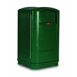 RUBBERMAID 50gal Green Swing Plastic Waste Bin, FG396400DGRN-picture-19