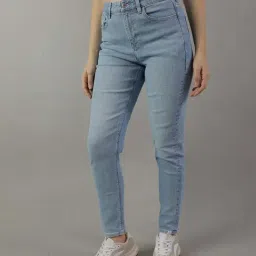 American Eagle Outfitters Blue Cotton Mid Rise Jeans-image-96