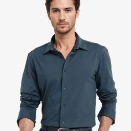 Rare Rabbit Teal Regular Fit Solid Shirt-image-23