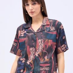 Winza Designer Brown Abstract Top-picture-12