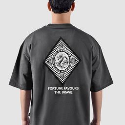 Beyoung Chinese Dragon Printed Oversized Cotton T-shirt-image-68