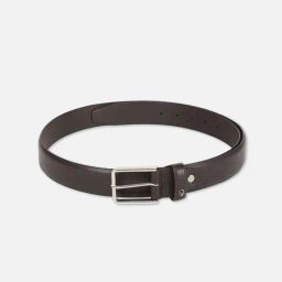 Allen Solly Brown Leather Textured Waist Belt-image-37