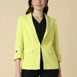 Allen Solly Green Regular Fit Blazer-picture-41