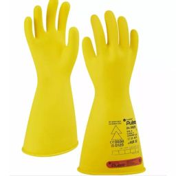 Tilsatec Pulse Yellow Rubber Electrical Safety Electrical Insulating Gloves Size 10 Latex Coating, 24-0022-10-image-37