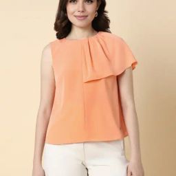 Allen Solly Peach Regular Fit Top-image-69