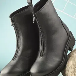 Carlo Romano Men's Black Boots Boots-image-93