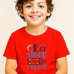 TAGWEAR Boys Typography Printed Round Neck Cotton T-shirt-picture-25