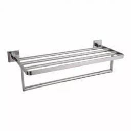 PLUMBER Wall Mounted Chrome Finish 600 mm (24 inch) Towel Rack, SQ-7524-image-37
