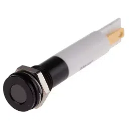 RS PRO White Panel Mount Indicator 220V AC, Mounting Hole Size 8 mm, IP Rating IP67, Model No 8462936-27