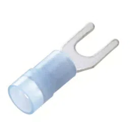 RS PRO Insulated Crimp Spade Connector 1.5 to 2.5 mm² 16 to 14 AWG 5.3 mm Nylon Blue, 1788707-picture-3