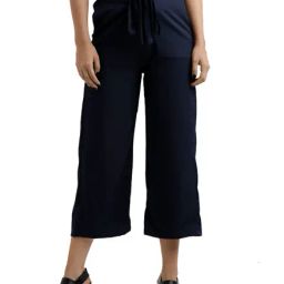 Miss Chase Navy Relaxed Fit Culottes-image-57