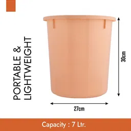 Kuber Industries Blue & Pink 3 Pcs Open Garbage Dustbin image 4