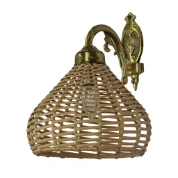 Fos Lighting Wall Light 40 W Brass, Cane Brass Antique, No1-CaneDome8-WL1-image-42