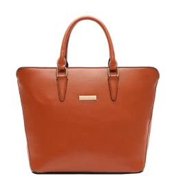 Giordano Brown Solid Large Tote Handbag-image-10