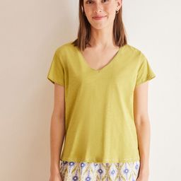 women'secret V-Neck Pure Cotton Lounge T-shirt-image-76