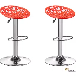 Da URBAN Spiderweb Red Adjustable Bar Stool Set of 2 Pcs-14