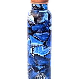 DSH Crafting Your Curiosity Blue & White Single Copper Printed Water Bottle 900 ml-image-94