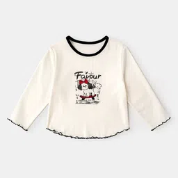 LULU & SKY Girls Typography Applique T-shirt-picture-14