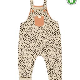 Turtledove London Organic Cotton Knit Sleeveless Dungarees All Over Print - Stone Grey-image-56