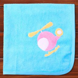 Child World Terry Knit Hand & Face Towels Helicopter Embroidery L 84 x B 55 cm - Light Blue-image-23