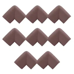 Baby Miniature L-Shaped Baby Safety Corner Protector Pack Of 8 - Brown-picture-13