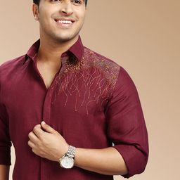 ASUKA Men Opaque Casual Shirt-image-11