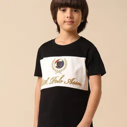 u.s. polo assn. kids Uspa Kids Boys Colour Blocked Regular Fit Cotton T-shirt-picture-14