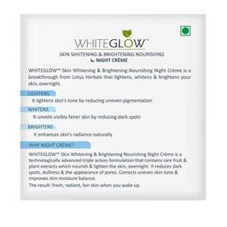 Lotus Herbals Whiteglow Set Of  4 Skin Whitening & Brightening Night Cream - 40g Each image 3