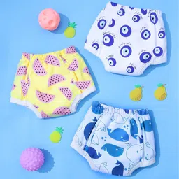 Snugkins Infants Pack Of 6 Potty Training Pants - SK5-EV-MEL-WH-PK6-SZ0-multicolor-47