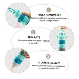 SKB 3 Layers Multipurpose Milk Powder & Food Storage Container - Multicolor image 5