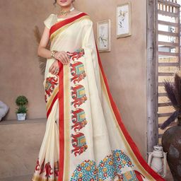 Lookmark Ethnic Motifs Art Silk Saree-image-82