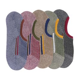 Camey Men Pack of 5 Multicoloured Shoe Liners-11