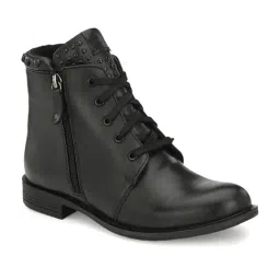 Delize Women's Black Derby Boots-image-67