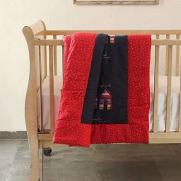 House This Little Sailor Printed Navy Blue 180 TC Cotton Quilt-picture-11
