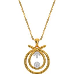 Kisna Diamond & Gold Jewellery 18k Oro Diamond Pendant-picture-2