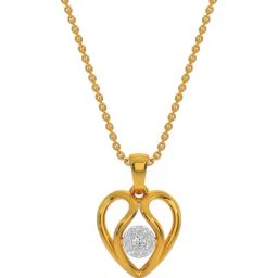 Kisna Diamond & Gold Jewellery 14k Enamored Heart Pendant-39