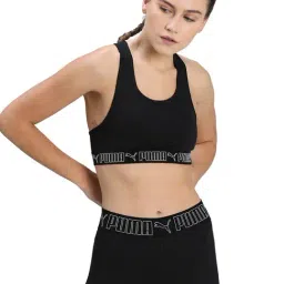 Puma Black Under Wired Non Padded Sports Bra-image-50