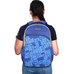LAVIE SPORT Play Navy Polyester Printed Laptop Backpack - 33 Ltrs-image-75