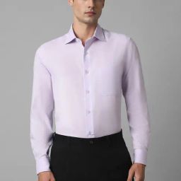 Louis Philippe Purple Cotton Regular Fit Shirt-picture-45