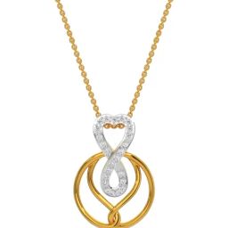 Kisna Diamond & Gold Jewellery 18k Love Knot Pendant-picture-42