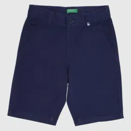 United Colors of Benetton Kids Navy Cotton Shorts-picture-13