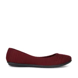 Bata Women's Maroon Flat Ballets-picture-44