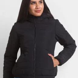 Spykar Black Regular Fit Jacket-image-10