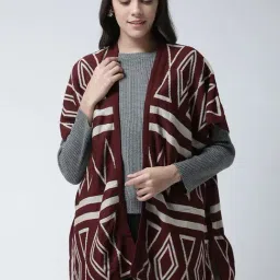 Club York Maroon Printed Shrug-picture-30