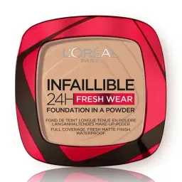 L'Oreal Paris Infallible 24H Fresh Wear Foundation in a Powder 120 Vanilla - 9 gm-8