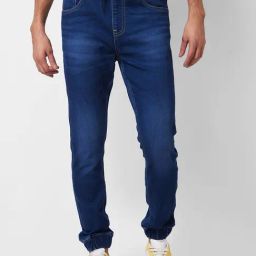 Spykar Blue Cotton Regular Fit Jeans-image-28